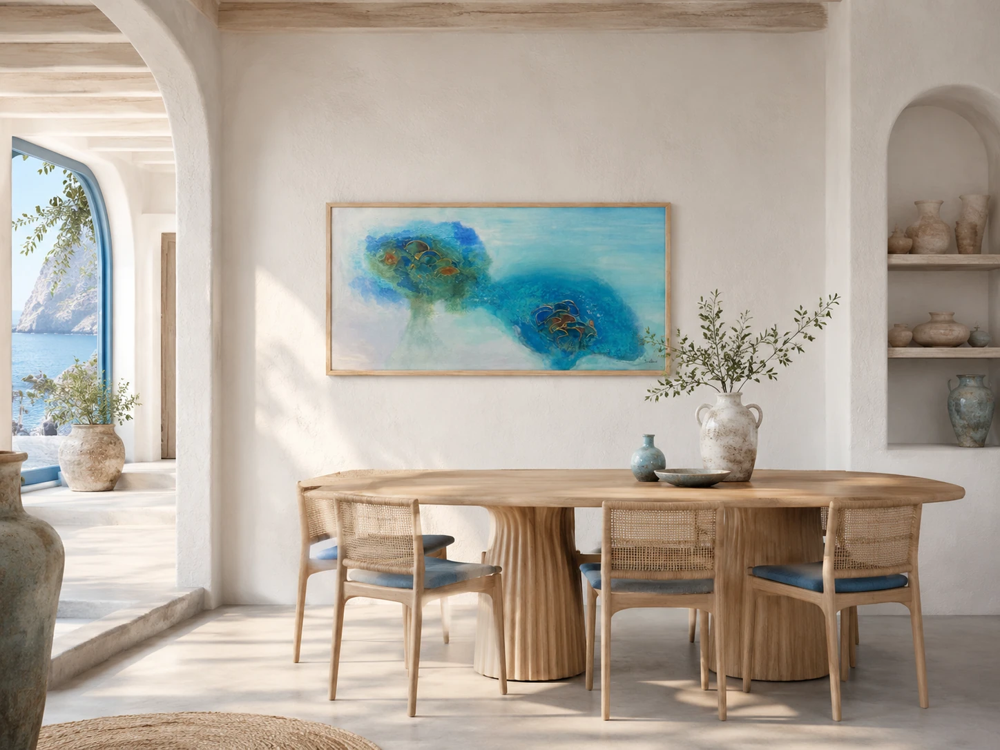 Blue connection — interior visualisation