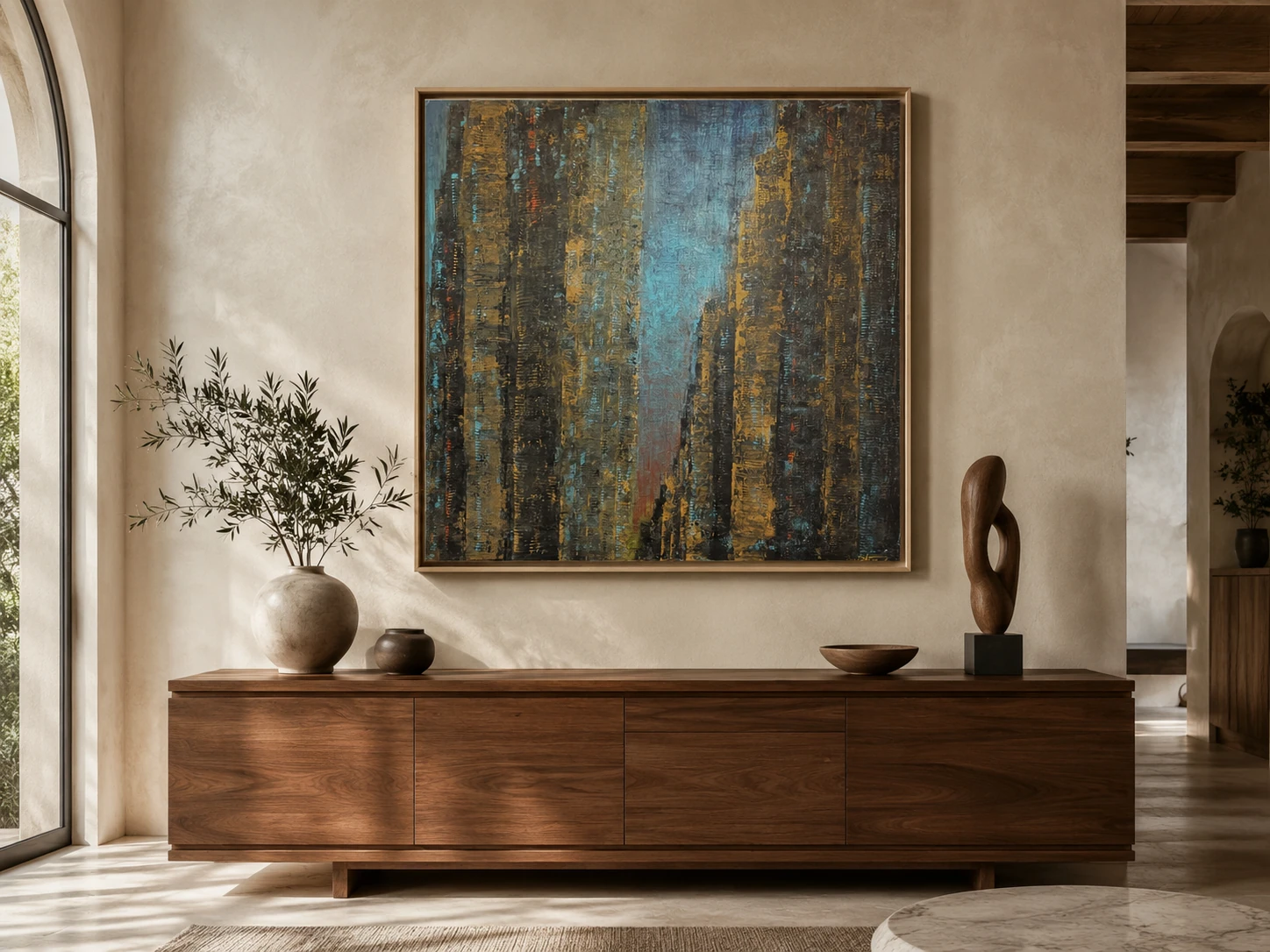 Golden sunset — interior visualisation