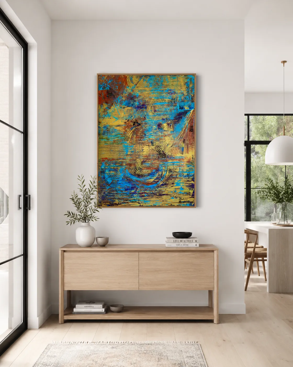 Signal from galaxy — interior visualisation
