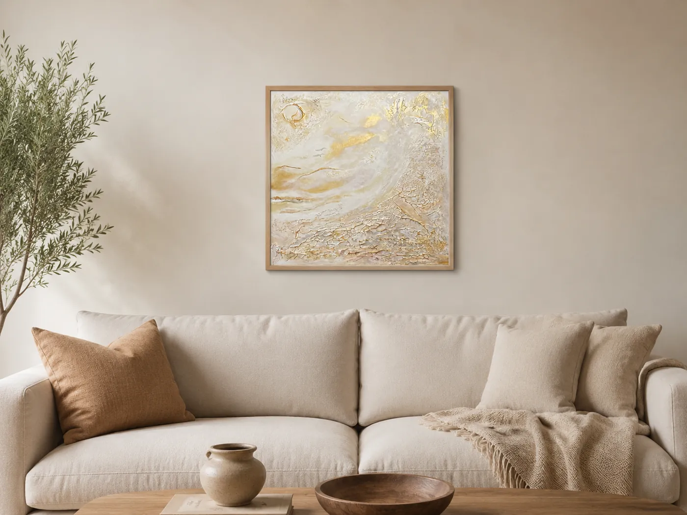 White n gold — interior visualisation