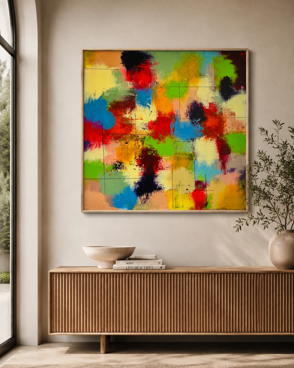 Auric city in a living room — interior visualisation